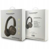 Słuchawki nauszne Guess Bluetooth 5.3 Metal Logo Script brązowy