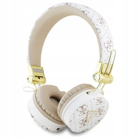 Guess słuchawki nauszne Bluetooth ENC GUBH70E4PTMH biały/white 4G Tria