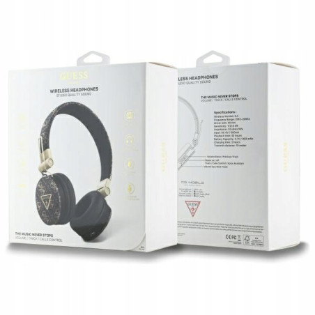 Guess słuchawki nauszne Bluetooth ENC GUBH70E4PTMK czarny/black 4G Tri