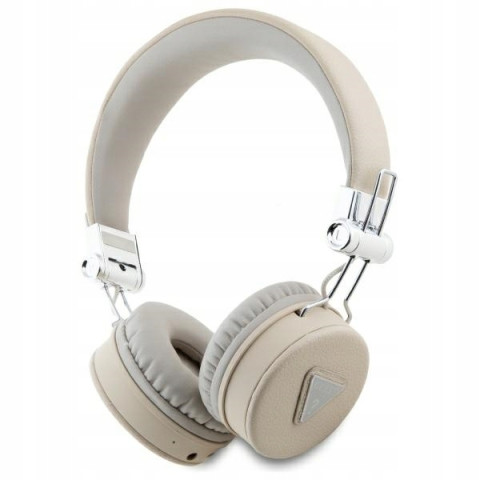 Guess słuchawki nauszne Bluetooth ENC GUBH70PGTSPSE beżowy/beige Grain