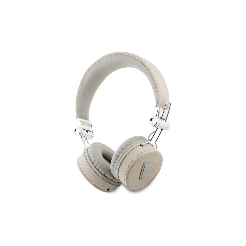 Guess słuchawki nauszne Bluetooth ENC GUBH70PGTSPSE beżowy/beige Grain