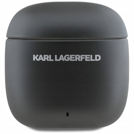 Słuchawki TWS Karl Lagerfeld Metal Printed Logo ANC/ENC czarny