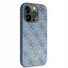 Guess Crossbody 4G Metal Logo — etui do iPhone 15 Pro, niebieskie