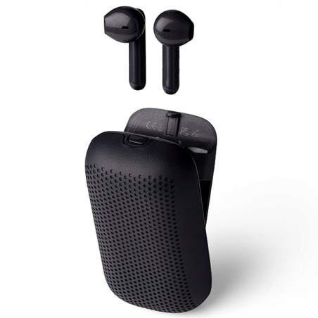Lexon Speakerbuds Słuchawkibezprzewodowe z głośnikiem bluetooth czarny