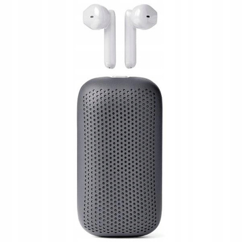 Lexon Speakerbuds Słuchawkibezprzewodowe z głośnikiem bluetooth szary/