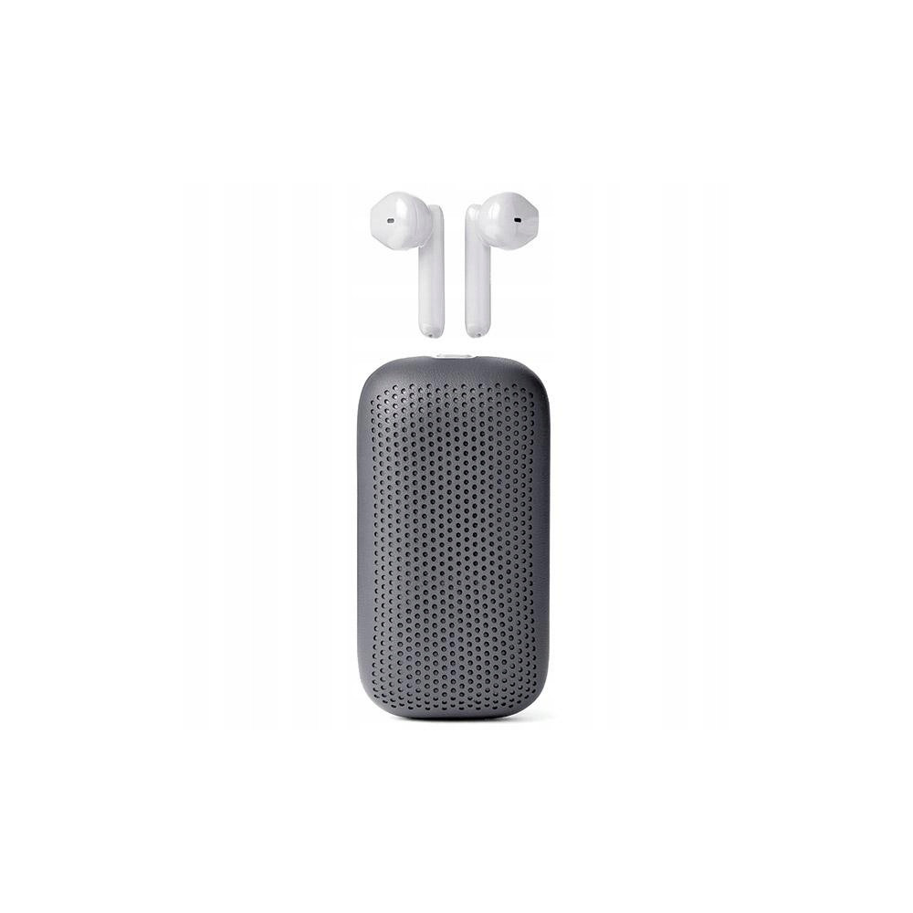 Lexon Speakerbuds Słuchawkibezprzewodowe z głośnikiem bluetooth szary/