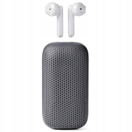 Lexon Speakerbuds Słuchawkibezprzewodowe z głośnikiem bluetooth szary/