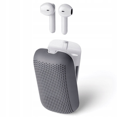 Lexon Speakerbuds Słuchawkibezprzewodowe z głośnikiem bluetooth szary/