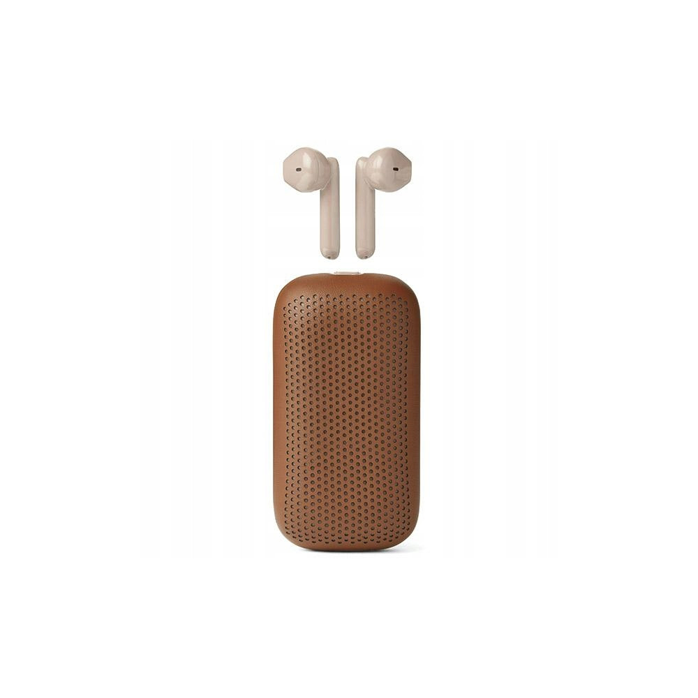 Lexon Speakerbuds Słuchawkibezprzewodowe z głośnikiem bluetooth brązow