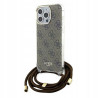 Guess Crossbody Cord 4G Print — etui do iPhone 15 Pro Max, brązowe