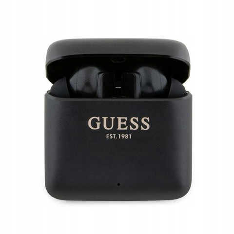 Guess słuchawki Bluetooth GUTWSSU20ALEGKTWS + stacja dokująca czarny/b