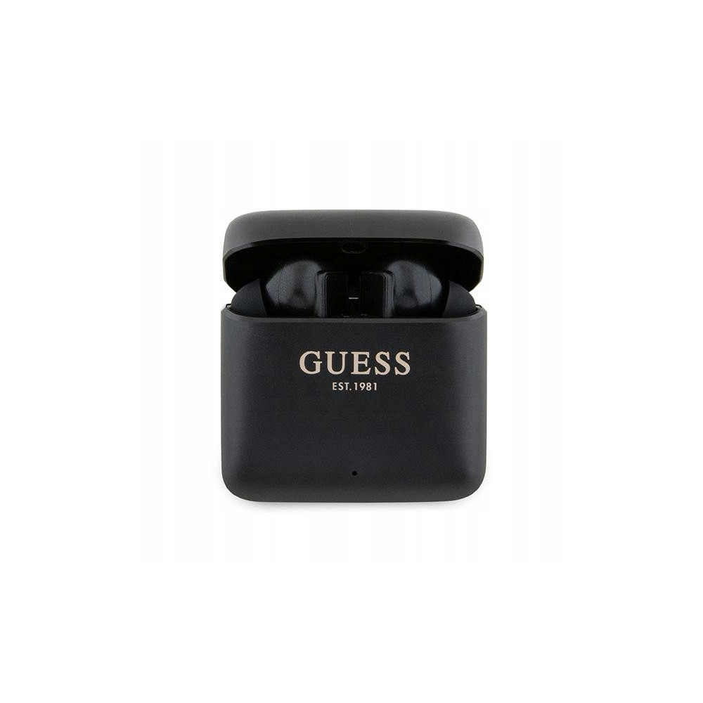 Guess słuchawki Bluetooth GUTWSSU20ALEGKTWS + stacja dokująca czarny/b