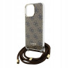Guess Crossbody Cord 4G Print — etui do iPhone 15 Pro Max, brązowe