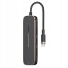 USAMS Adapter HUB 2xUSB + USB-C + HDMI+ Micro SD+SD czarny/black SJ575