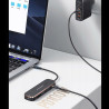 USAMS Adapter HUB 2xUSB + USB-C + HDMI+ Micro SD+SD czarny/black SJ575
