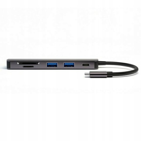 4smarts HUB 6w1 DeX Function 2xUSB-A 3.0/USB-C/HDMI/SD/MicroSD szary 4