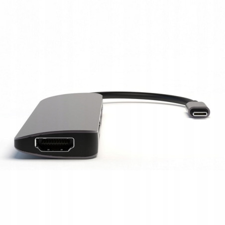 4smarts HUB 6w1 DeX Function 2xUSB-A 3.0/USB-C/HDMI/SD/MicroSD szary 4