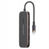 USAMS Adapter HUB 3xUSB + USB-C + HDMIczarny/black SJ578HUB01 (US-SJ57