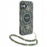 Guess Hardcase MagSafe kwiatowy wzór — etui do iPhone 16, zielone