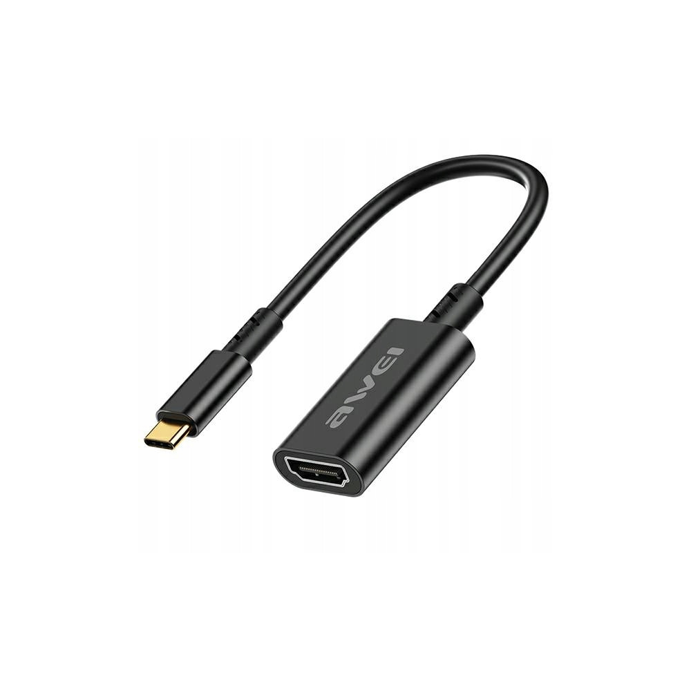 AWEI Adapter CL-217T USB-C/HDMIczarny/black 4k/30Hz