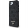 Guess MagSafe Ring Triangle Logo — etui do iPhone 16e, czarne