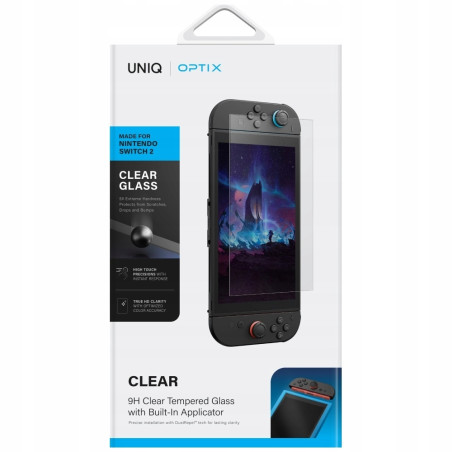 Szkło hartowane UNIQ Optix Clear do Nintendo Switch 2