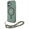 Guess MagSafe IML Glitter — etui do iPhone 16 Plus, zielony