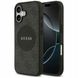 Guess 4G Circle Logo MagSafe — etui do iPhone 17, czarne