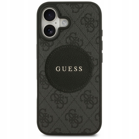 Guess 4G Circle Logo MagSafe — etui do iPhone 17, czarne