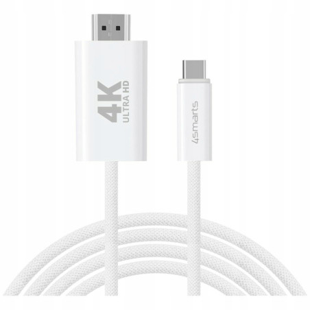 Kabel 4smarts USB-C do HDMI 2m biały