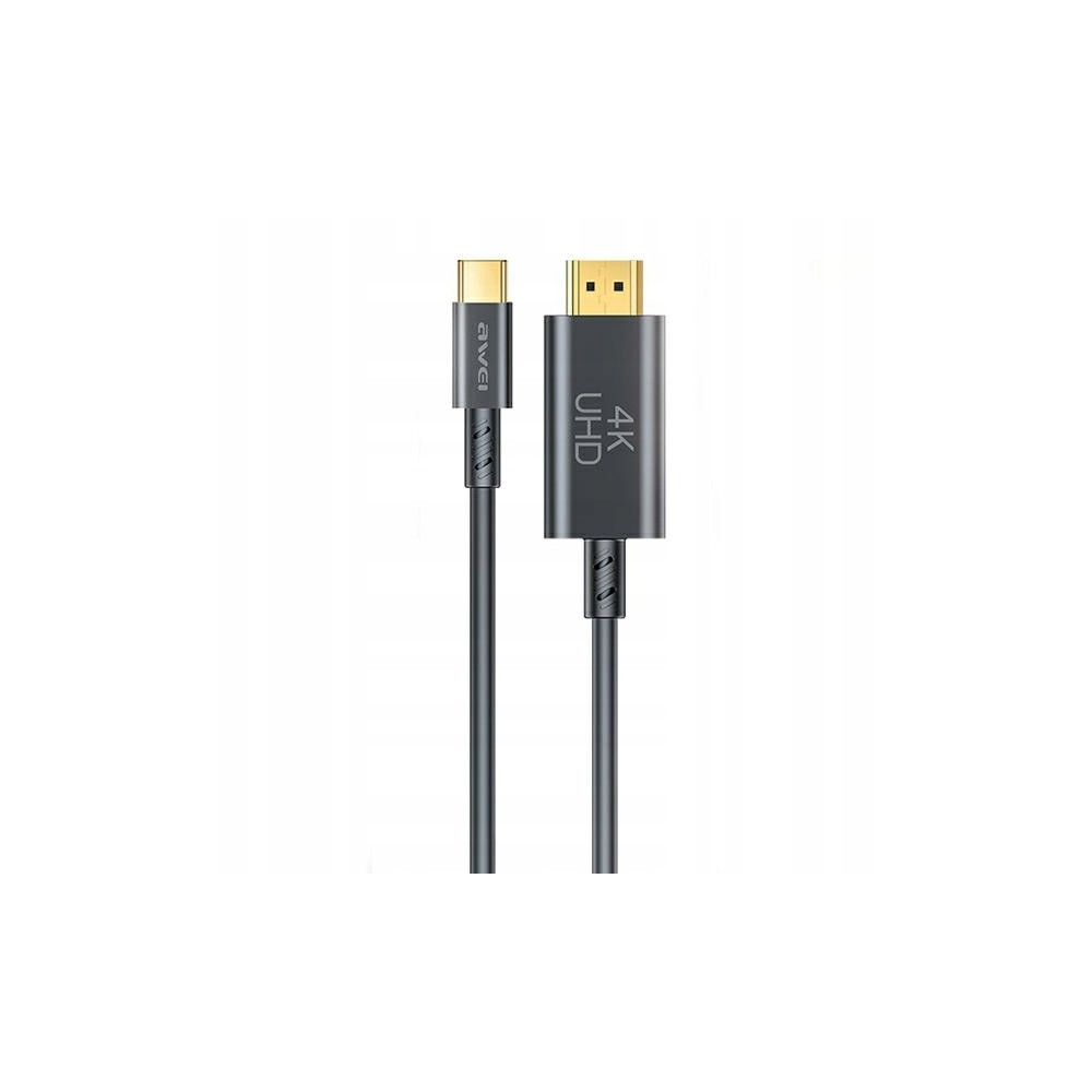 AWEI kabel CL-212T USB-C na HDMI4K 30Hz czarny/black