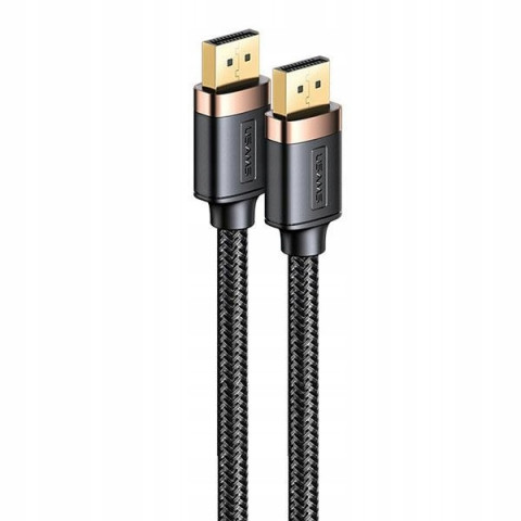 USAMS Kabel Display Port 2m 4K U74HD czarny/black SJ531HD01 (US-SJ531)