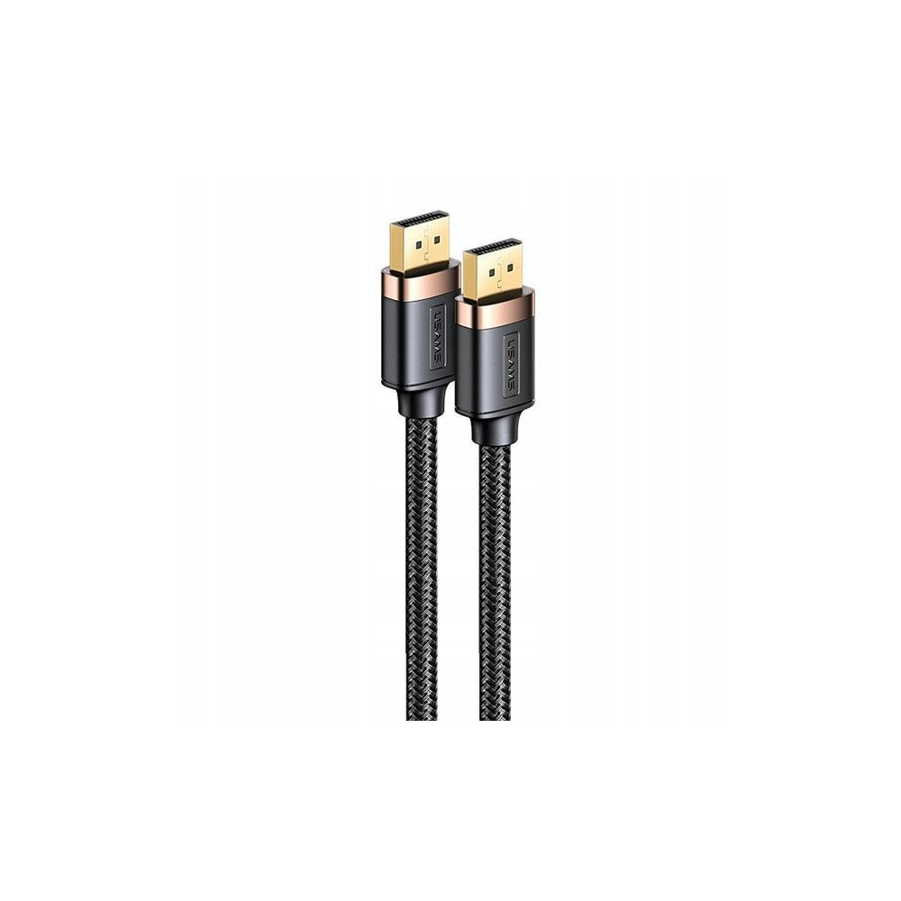 USAMS Kabel Display Port 2m 4K U74HD czarny/black SJ531HD01 (US-SJ531)