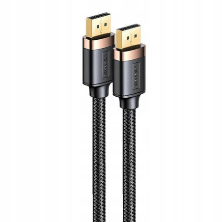USAMS Kabel Display Port 2m 4K U74HD czarny/black SJ531HD01 (US-SJ531)