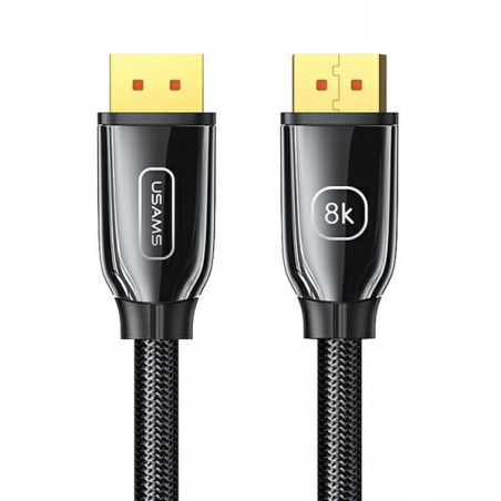 USAMS Kabel DP do DP - Display Port 3.0m 8K HD czarny/black SJ533DP01 