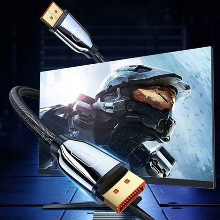 USAMS Kabel DP do DP - Display Port 3.0m 8K HD czarny/black SJ533DP01 