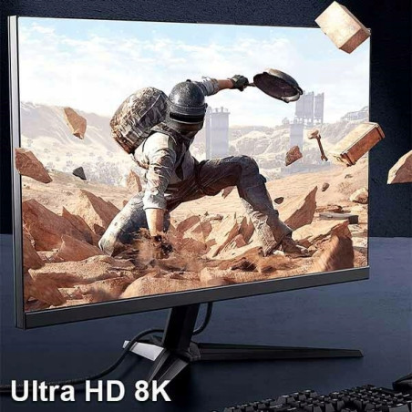USAMS Kabel DP do DP - Display Port 3.0m 8K HD czarny/black SJ533DP01 