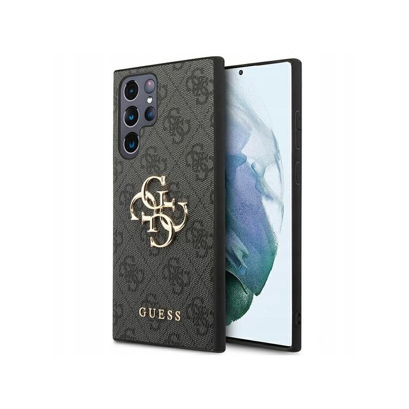 Guess S22 Ultra Big Metal — etui do Samsung Galaxy, szare