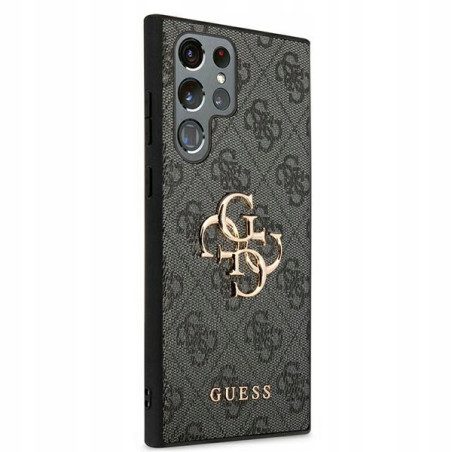 Guess S22 Ultra Big Metal — etui do Samsung Galaxy, szare