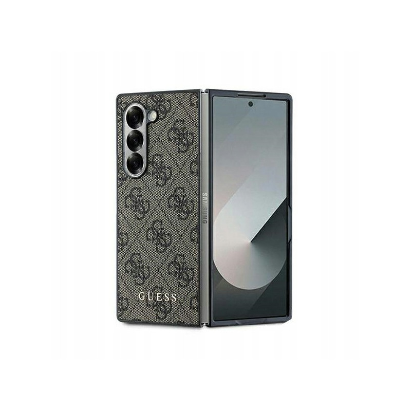 Guess Fold6 4G sztuczne — etui do Samsung tworzywo, brązowe