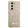 Guess Fold5 brokatowe Glitter Script — etui do Samsung złoty, złoty