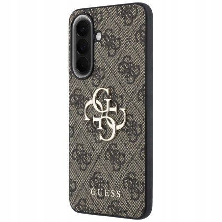 Guess 5G Metal Logo — etui do Galaxy A57, brązowe