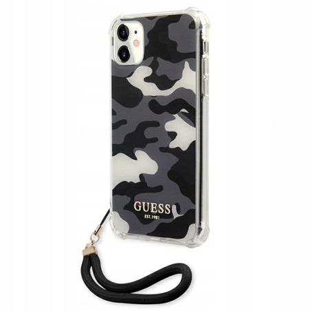 Guess moro Camo Collection hardcase — etui do iPhone 11, czarne