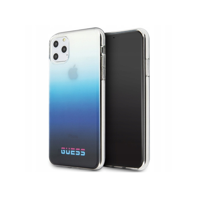 Guess Hard California — etui do iPhone 11 Pro, niebieskie