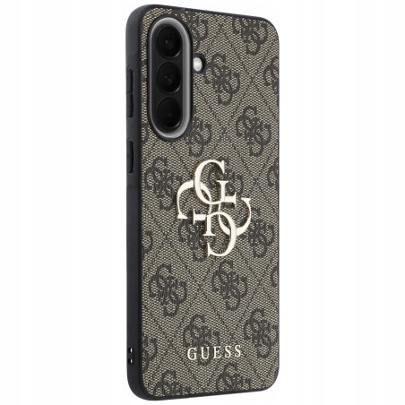 Guess 5G Metal Logo — etui do Galaxy A57, brązowe