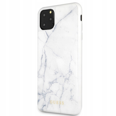 Guess Marble — etui do iPhone 11 Pro Max, białe