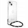 Guess przezroczyste perła tworzywo sztuczne — etui do iPhone 13