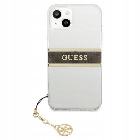 Guess przezroczyste 4G bezbarwny tworzywo — etui do iPhone 13 mini