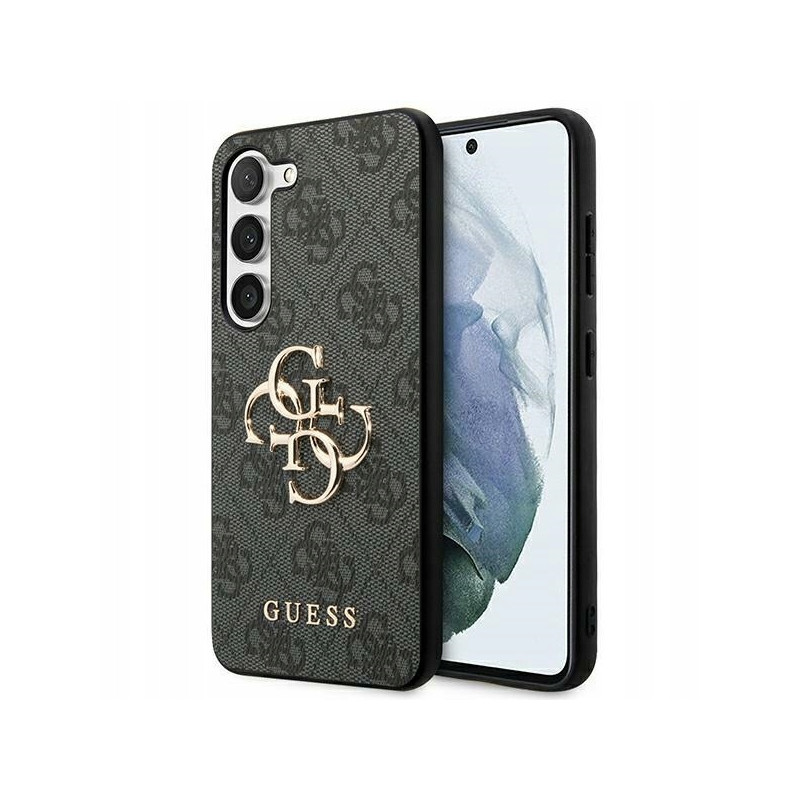 Guess hardcase Big Metal Logo — etui do Galaxy S24, czarne