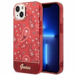 Guess hardcase Bandana Paisley tworzywo — etui do iPhone 14, czerwony